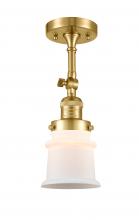 Innovations Lighting 201F-SG-G181S - Canton - 1 Light - 5 inch - Satin Gold - Semi-Flush Mount