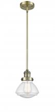 Innovations Lighting 201S-AB-G324 - Olean - 1 Light - 7 inch - Antique Brass - Stem Hung - Mini Pendant