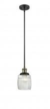  201S-BAB-G302 - Colton - 1 Light - 6 inch - Black Antique Brass - Stem Hung - Mini Pendant