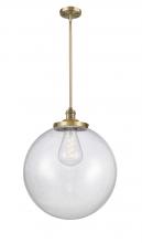 Innovations Lighting 201S-BB-G204-18 - Beacon - 1 Light - 18 inch - Brushed Brass - Stem Hung - Pendant