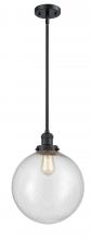 Innovations Lighting 201S-BK-G204-12 - Beacon - 1 Light - 12 inch - Matte Black - Stem Hung - Mini Pendant