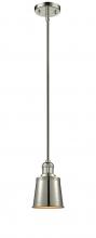 Innovations Lighting 201S-PN-M9 - Addison - 1 Light - 5 inch - Polished Nickel - Stem Hung - Mini Pendant