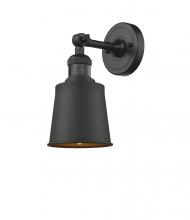 Innovations Lighting 203-BK-M9-BK - Addison - 1 Light - 5 inch - Matte Black - Sconce