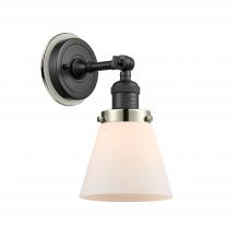 Innovations Lighting 203BK-BPPN-HRPN-G61 - Cone - 1 Light - 6 inch - Matte Black - Sconce