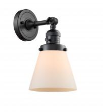 Innovations Lighting 203SW-BK-G61-LED - Cone - 1 Light - 6 inch - Matte Black - Sconce