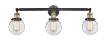 Innovations Lighting 205-BAB-G202-6 - Beacon - 3 Light - 30 inch - Black Antique Brass - Bath Vanity Light