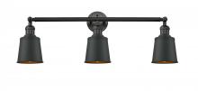 Innovations Lighting 205-BK-M9-BK - Addison - 3 Light - 32 inch - Matte Black - Bath Vanity Light