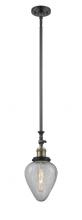 Innovations Lighting 206-BAB-G165 - Geneseo - 1 Light - 7 inch - Black Antique Brass - Stem Hung - Mini Pendant