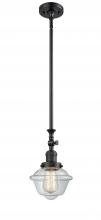 Innovations Lighting 206-BK-G532 - Oxford - 1 Light - 7 inch - Matte Black - Stem Hung - Mini Pendant