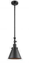 Innovations Lighting 206-BK-M13-BK - Appalachian - 1 Light - 8 inch - Matte Black - Stem Hung - Mini Pendant