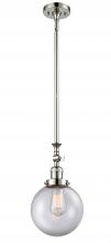 Innovations Lighting 206-PN-G202-8 - Beacon - 1 Light - 8 inch - Polished Nickel - Stem Hung - Mini Pendant