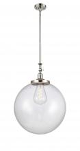 Innovations Lighting 206-PN-G204-18 - Beacon - 1 Light - 12 inch - Polished Nickel - Stem Hung - Mini Pendant