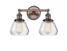 Innovations Lighting 208BP-ACBK-G172 - Fulton - 2 Light - 17 inch - Antique Copper - Bath Vanity Light