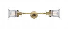 Innovations Lighting 208L-BB-G184S - Canton - 2 Light - 6 inch - Brushed Brass - Bath Vanity Light