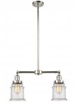 Innovations Lighting 209-PN-G184 - Canton - 2 Light - 21 inch - Polished Nickel - Stem Hung - Island Light