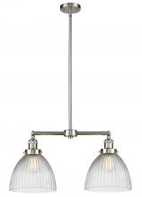 Innovations Lighting 209-SN-G222 - Seneca Falls - 2 Light - 21 inch - Brushed Satin Nickel - Stem Hung - Island Light