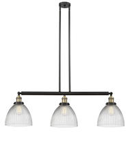 Innovations Lighting 213-BAB-G222 - Seneca Falls - 3 Light - 39 inch - Black Antique Brass - Stem Hung - Island Light