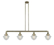 Innovations Lighting 214-AB-G534 - Oxford - 4 Light - 52 inch - Antique Brass - Stem Hung - Island Light