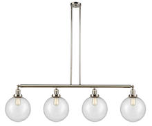 Innovations Lighting 214-PN-G204-10 - Beacon - 4 Light - 54 inch - Polished Nickel - Stem Hung - Island Light