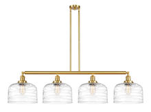 Innovations Lighting 214-SG-G713-L - Bell - 4 Light - 54 inch - Satin Gold - Stem Hung - Island Light