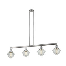 Innovations Lighting 214-SN-G534 - Oxford - 4 Light - 52 inch - Brushed Satin Nickel - Stem Hung - Island Light