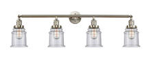 Innovations Lighting 215-SN-G184 - Canton - 4 Light - 42 inch - Brushed Satin Nickel - Bath Vanity Light