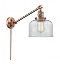 Innovations Lighting 237-AC-G72 - Bell - 1 Light - 8 inch - Antique Copper - Swing Arm