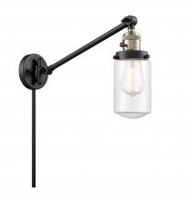 Innovations Lighting 237-BAB-G312 - Dover - 1 Light - 5 inch - Black Antique Brass - Swing Arm