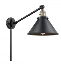 Innovations Lighting 237-BAB-M10-BK - Briarcliff - 1 Light - 10 inch - Black Antique Brass - Swing Arm