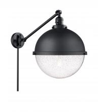 Innovations Lighting 237-BK-HFS-124-BK - Hampden - 1 Light - 13 inch - Matte Black - Swing Arm