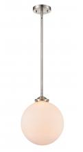 Innovations Lighting 284-1S-SN-G201-10 - Beacon - 1 Light - 10 inch - Brushed Satin Nickel - Cord hung - Mini Pendant