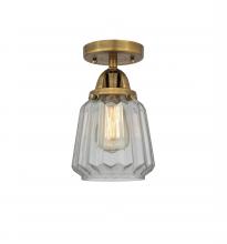 Innovations Lighting 288-1C-BB-G142 - Chatham - 1 Light - 7 inch - Brushed Brass - Semi-Flush Mount