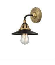 Innovations Lighting 288-1W-BAB-M6-BK - Railroad - 1 Light - 8 inch - Black Antique Brass - Sconce