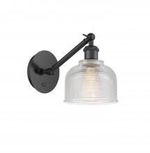 Innovations Lighting 317-1W-BK-G412 - Dayton - 1 Light - 6 inch - Matte Black - Sconce