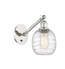 Innovations Lighting 317-1W-PN-G1013 - Belfast - 1 Light - 6 inch - Polished Nickel - Sconce