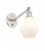 Innovations Lighting 317-1W-SN-G651-6 - Cindyrella - 1 Light - 6 inch - Brushed Satin Nickel - Adjustable Sconce