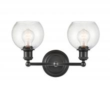 Innovations Lighting 341-2W-BK-G124-6 - Concord - 2 Light - 16 inch - Matte Black - Bath Vanity Light