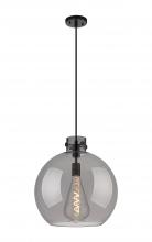 Innovations Lighting 410-1PL-BK-G410-16SM - Newton Sphere - 1 Light - 16 inch - Matte Black - Cord hung - Pendant