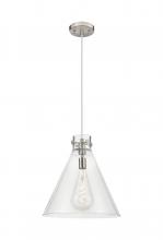 Innovations Lighting 410-1PL-SN-G411-16CL - Newton Cone - 1 Light - 16 inch - Satin Nickel - Cord hung - Pendant