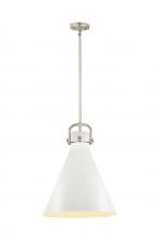 Innovations Lighting 410-1SL-SN-M411-16W - Newton Cone - 1 Light - 16 inch - Satin Nickel - Multi Pendant