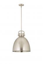  410-1SL-SN-M412-14SN - Newton Sphere - 1 Light - 14 inch - Satin Nickel - Pendant