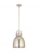  410-1SM-SN-M412-10SN - Newton Sphere - 1 Light - 10 inch - Satin Nickel - Mini Pendant