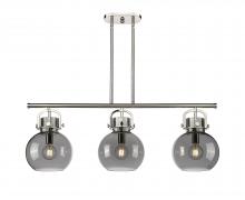 Innovations Lighting 410-3I-PN-G410-10SM - Newton Sphere - 3 Light - 42 inch - Polished Nickel - Island Light