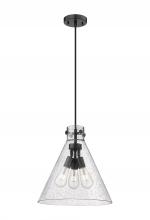 Innovations Lighting 410-3PL-BK-G411-16SDY - Newton Cone - 3 Light - 16 inch - Matte Black - Cord hung - Pendant