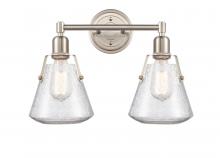 Innovations Lighting 422-2W-SN-7SDY - Luna - 2 Light - 18 inch - Satin Nickel - Bath Vanity Light