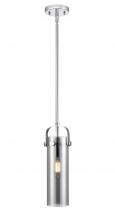 Innovations Lighting 423-1S-PC-G423-12SM - Pilaster II Cylinder - 1 Light - 12 inch Long Glass - Polished Chrome - Pendant