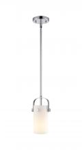 Innovations Lighting 423-1S-PC-G423-7WH - Pilaster II Cylinder - 1 Light - 7 inch Long Glass - Polished Chrome - Pendant