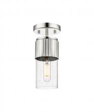 Innovations Lighting 428-1F-PN-G428-7SDY - Bolivar - 1 Light - 5 inch - Polished Nickel - Flush Mount