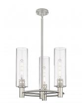 Innovations Lighting 434-3CR-SN-G434-12SDY - Crown Point - 3 Light - 18 inch - Satin Nickel - Pendant