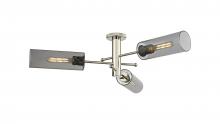 Innovations Lighting 434-3F-PN-G434-12SM - Crown Point - 3 Light - 34 inch - Polished Nickel - Flush Mount